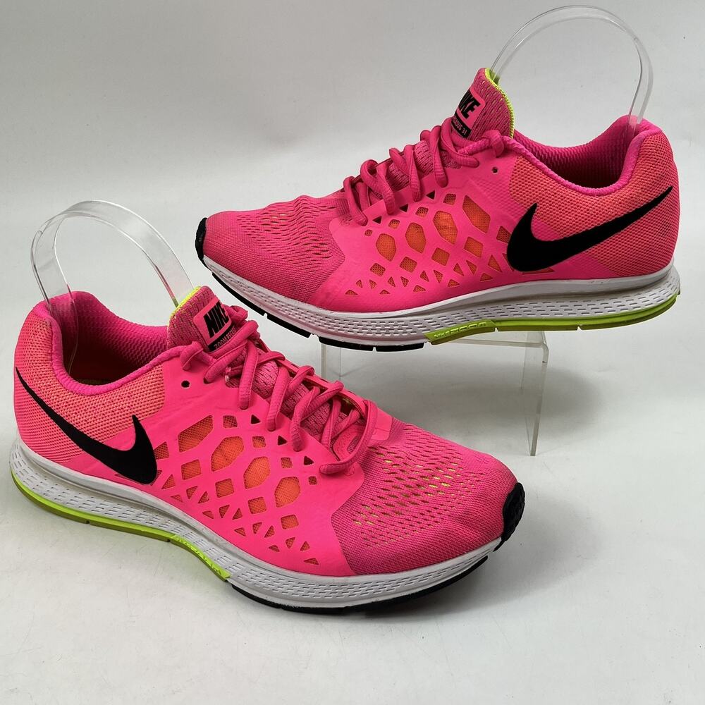 Nike Air Zoom Pegasus 31 Womens Running Shoes Size 9 Hyper Pink Volt 2014